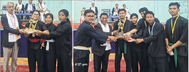 MU seal both men and women's overall champions titles in Inter College Thang-Ta competition