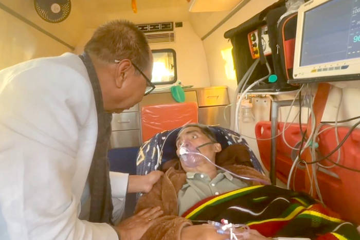 CM recieves MLA Vungzagin Valte at airport