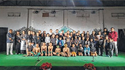 Government school children from Manipur hills stage landmark theatre production