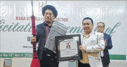 NSF felicitates Dy CM Losii Dikho