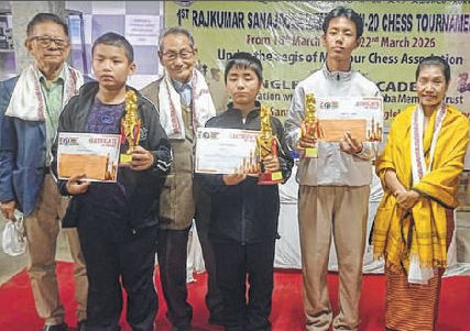 Lemba Sougaijam claims top honour in 1st RK Sanajaoba Memorial Chess Tourney