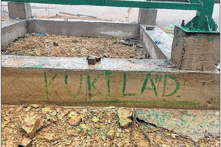 'Kukiland' defiles Senapati, machinery at Zaimeng Lake destroyed