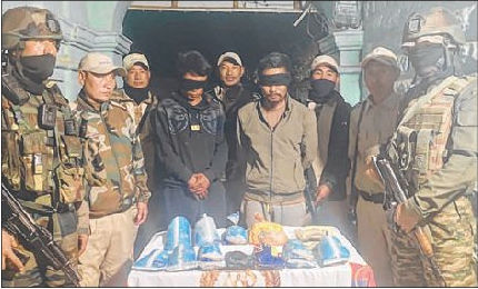 10.36 Kgs of opium seized, 3 held