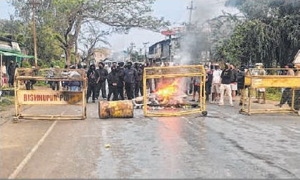 Widespread protests continue across Bishnupur, Thoubal over Tronglaobi incident