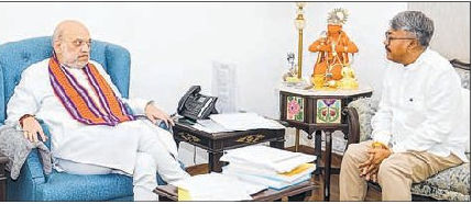 Govindas calls on Amit Shah