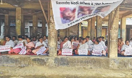 Kumbi Keithel sit-in protest condemns Tronglaobi attack