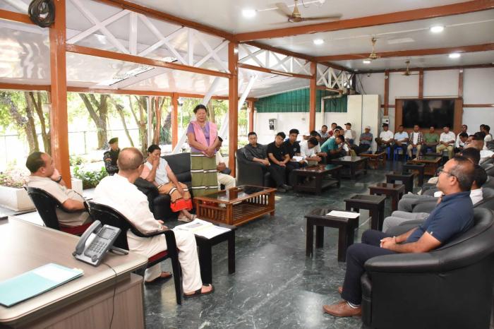 delegation of the Liangmai Naga Council and the Liangmai Naga Women Union