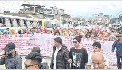 Rally marks three years of crisis