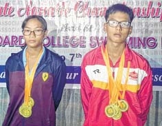 39th State Aquatics Championship : Laitonjam Punghen, Leishangthem Saiyonbi bag best swimmer titles