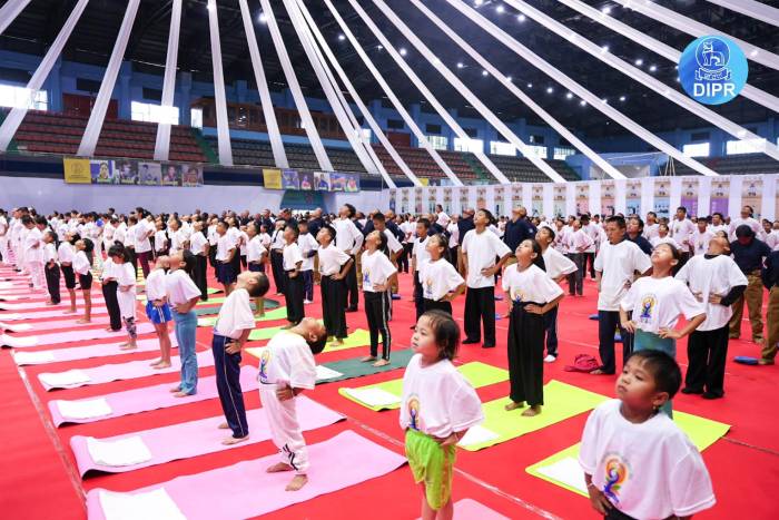 Bhalla leads Yoga Day observance