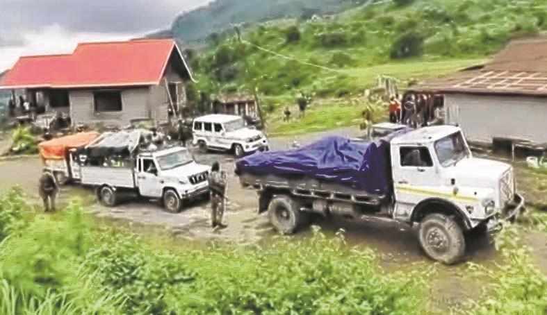 Convoy escorting goods in Kangpokpi faces resistance