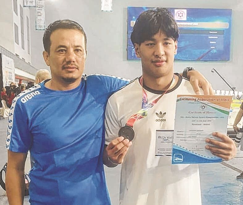 L Lanchenba wins bronze at Swimming Nationals