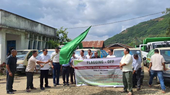 Dy CM flags off garbage trucks