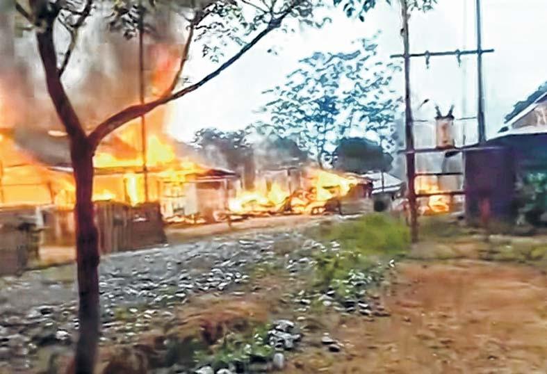 Two killed in pre-dawn strike at border village