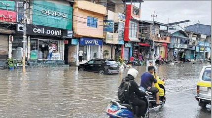 Brief downpour floods streets of Imphal