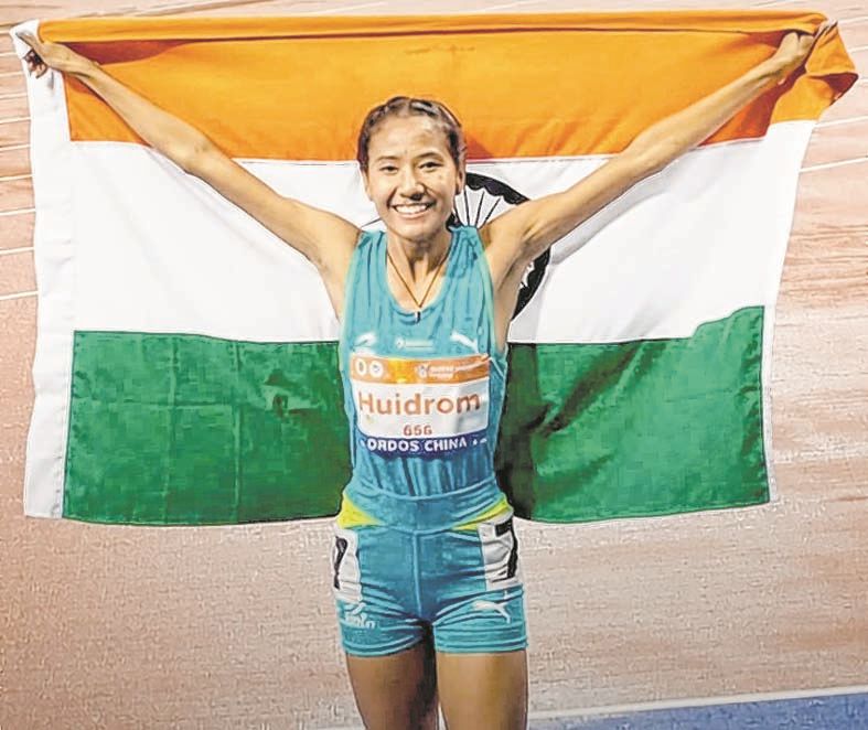 Huidrom Bhumeshwory Devi wins bronze at Asian U23 Athletics C'ships