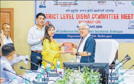MP Bimol Akoijam chairs DISHA meeting in Bishnupur
