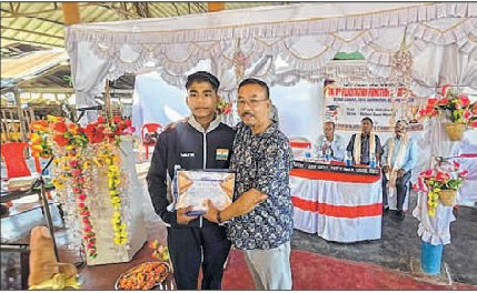 JCFDP Nachou felicitates meritorious students, Wushu gold medallist