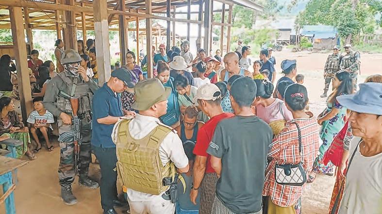 Biometrics of Myanmar refugees recorded at Kamjong