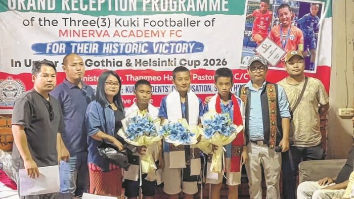 Kangpokpi gives heroes' welcome to 3 wonderkids after historic Gothia-Helsinki double