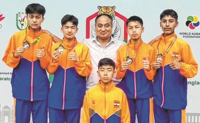 State karatekans shine at 10th South Asian Karate Championships
