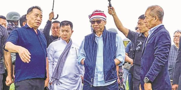 Khemchand visits Senapati by road via Kangpokpi