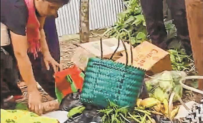 Vehicles 'looted' at Shangkai, Mahadev Hill