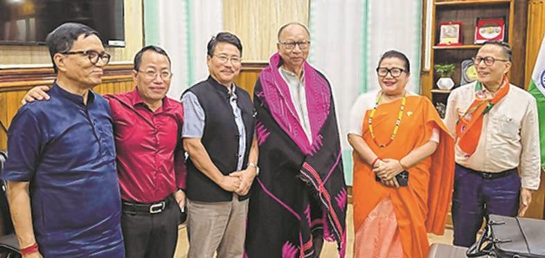 Only BJP can save Manipur : Sharda Devi