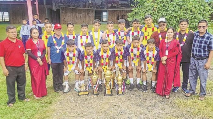 AG Memorial Academy accords warm reception to U17 State Level Subroto Cup winners