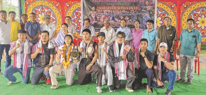 Keinou local associations fete kickboxers