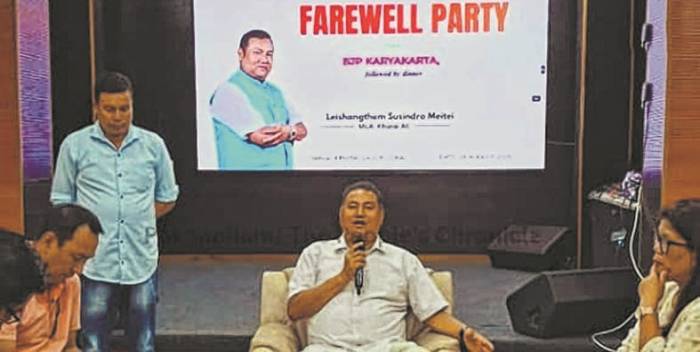 BJP MLA hosts farewell