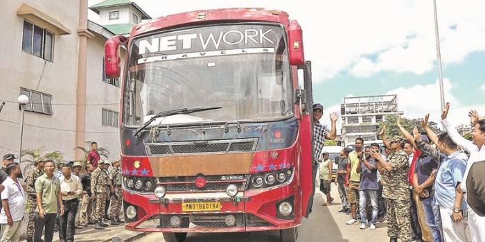 Bus service to Guwahati signals free movement for all