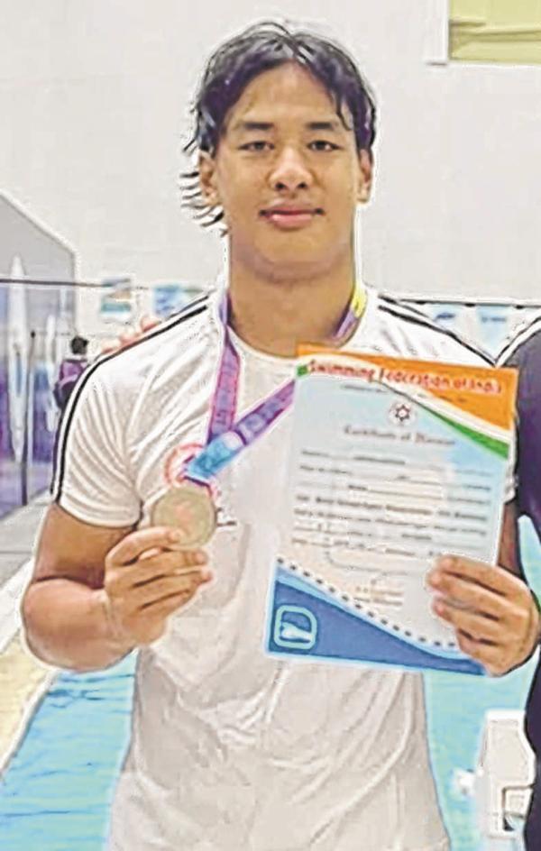 52nd Junior National Aquatics C'ships 2026 : Laitonjam Lanchenba opens Manipur's account