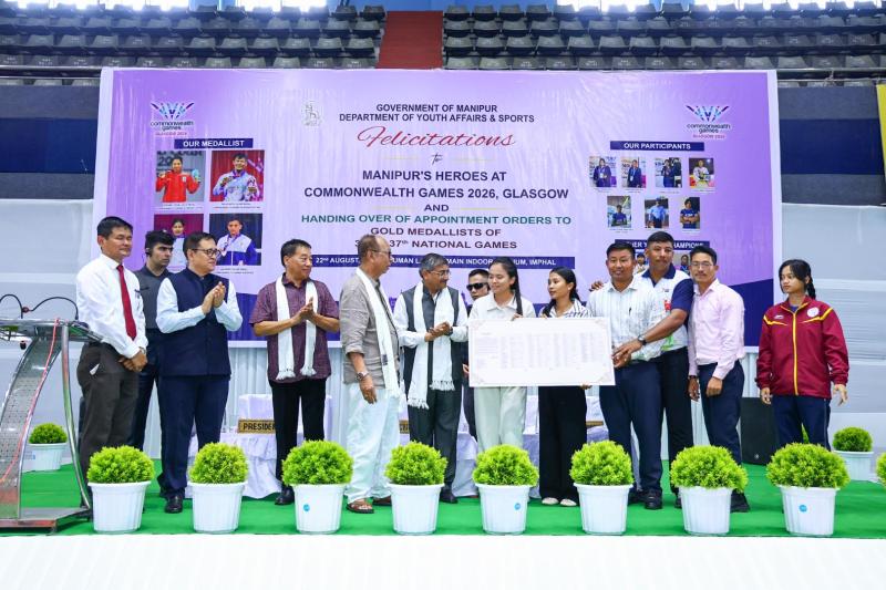 Medal winners, participants of Commonwealth Games felicitated