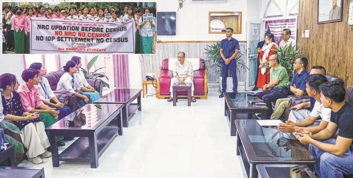 Students rally demands NRC before census