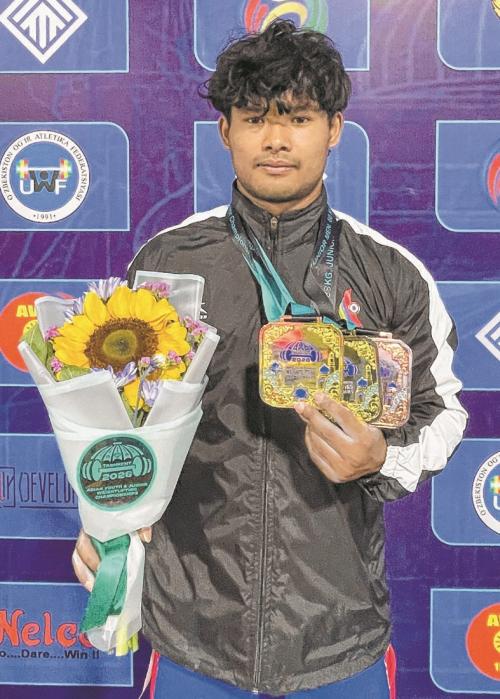 NSA greets N Tomchou on clinching gold at Asian Junior weightlifting championship
