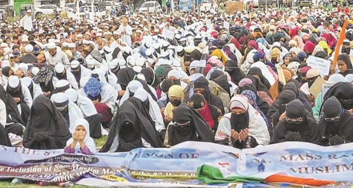 Yairipok rally protests inclusion of non-Muslim members in Waqf Board