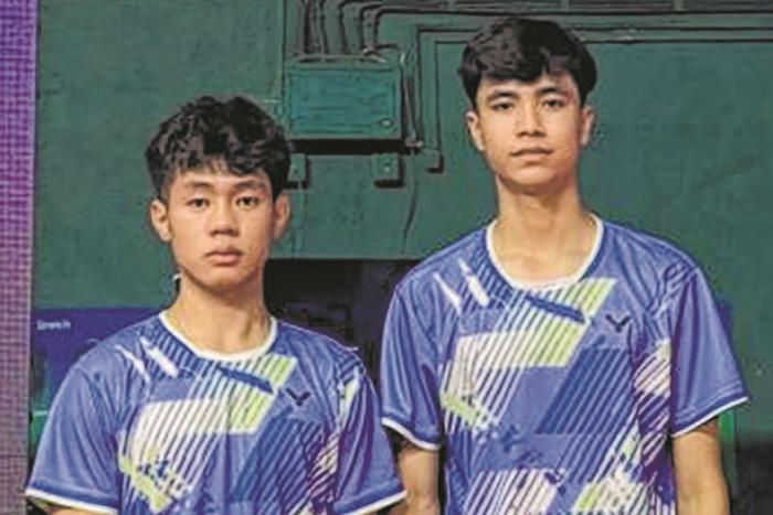 State shuttlers Rishav Ngangom and K Vemai bag bronze