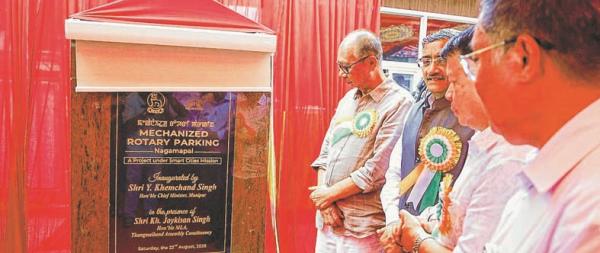 Imphal gets its first mechanised rotary parking facility