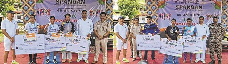 Companies of 66 Bn CRPF host 10 km runs at two venues