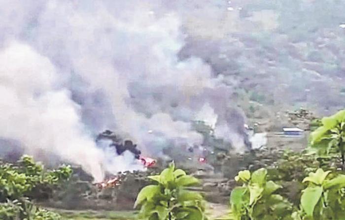 Naga villages attacked, houses burnt