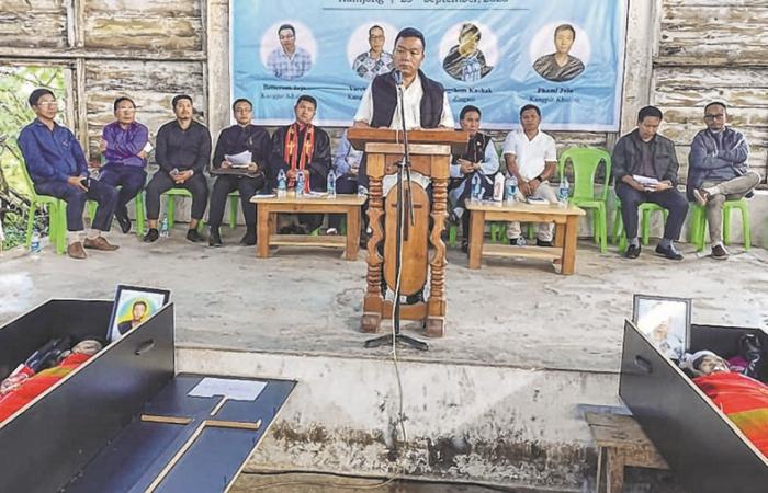 Mortal remains of 4 Nagas killed by KNA(B) laid to rest