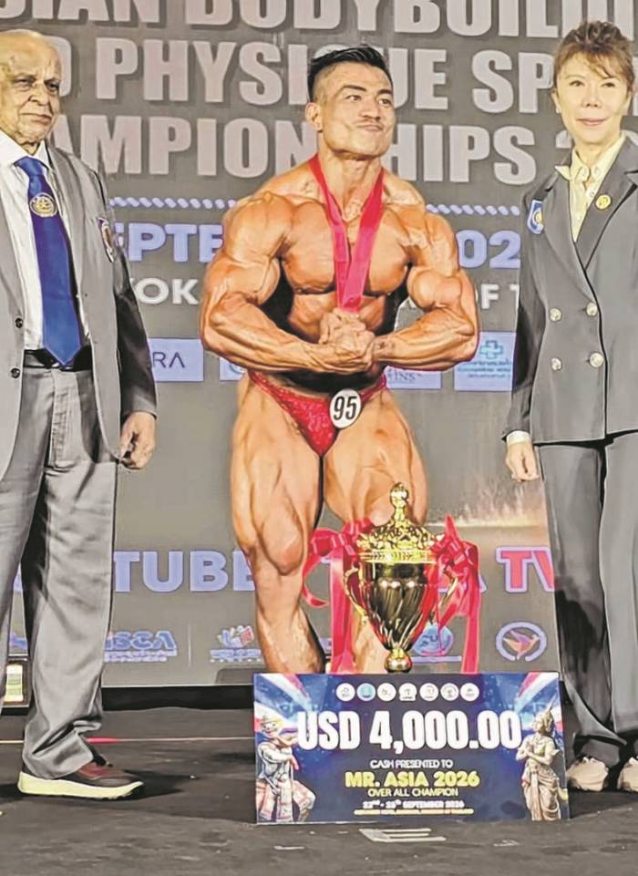 Laitonjam Rishikanta crowned 'Champion of Champions' at 58th Asian Bodybuilding C'ships