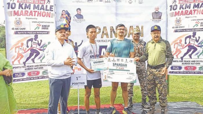 Sanatomba tops 10 km run in Jiribam
