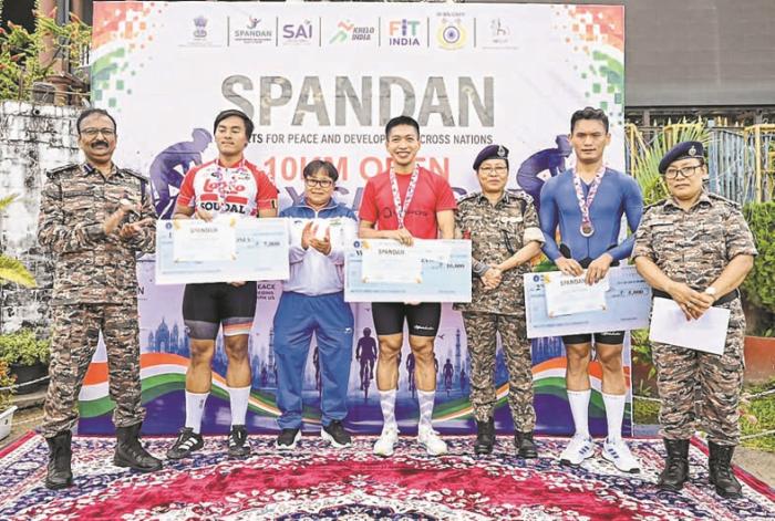 Athokpam Bike fastest in CRPF's 10 km cycling event