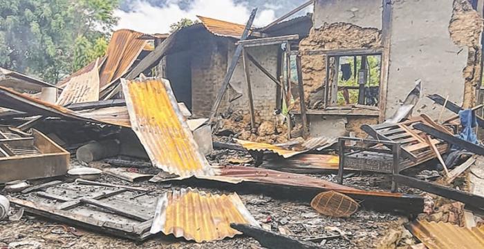 Another Naga village razed to the ground