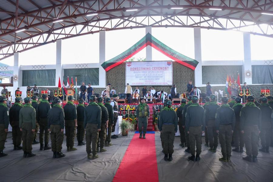 'Homecoming Ceremony' for KCP-PWG cadres at Mantripukhri Garrison, Hqs IG Assam Rifles (South) :: July 21, 2026