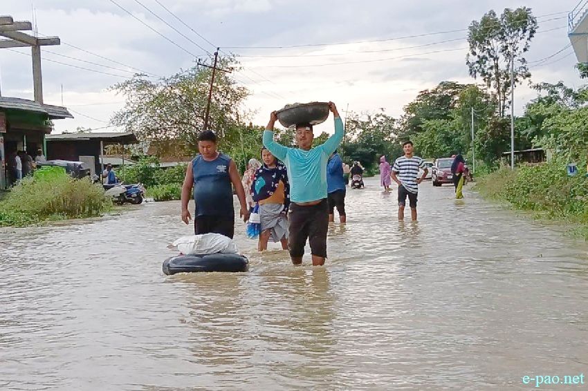 Flood affected area in Thoubal District, Manipur :: 15th September 2025
