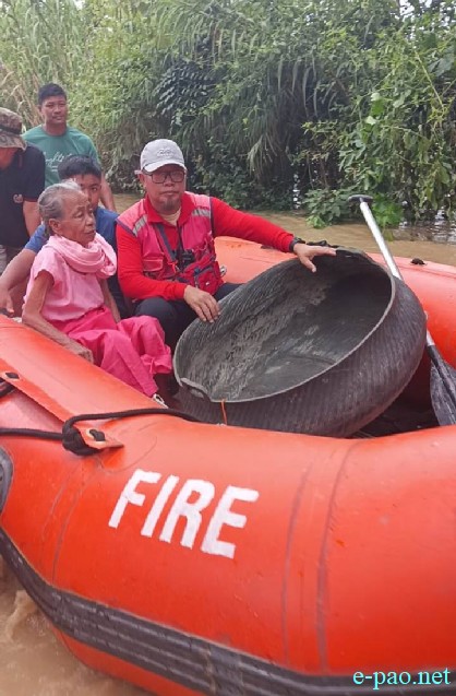 Flood affected area in Thoubal District, Manipur :: 15th September 2025