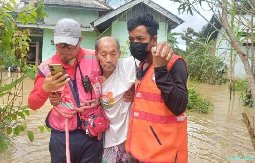 Flood affected area in Thoubal District, Manipur :: 15th September 2025